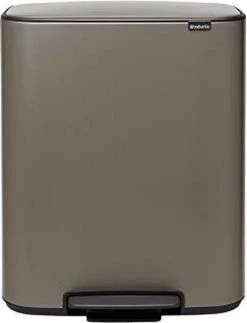 Brabantia Bo Prullenbak - 60 L - Platinum -Brabantia 918x1200