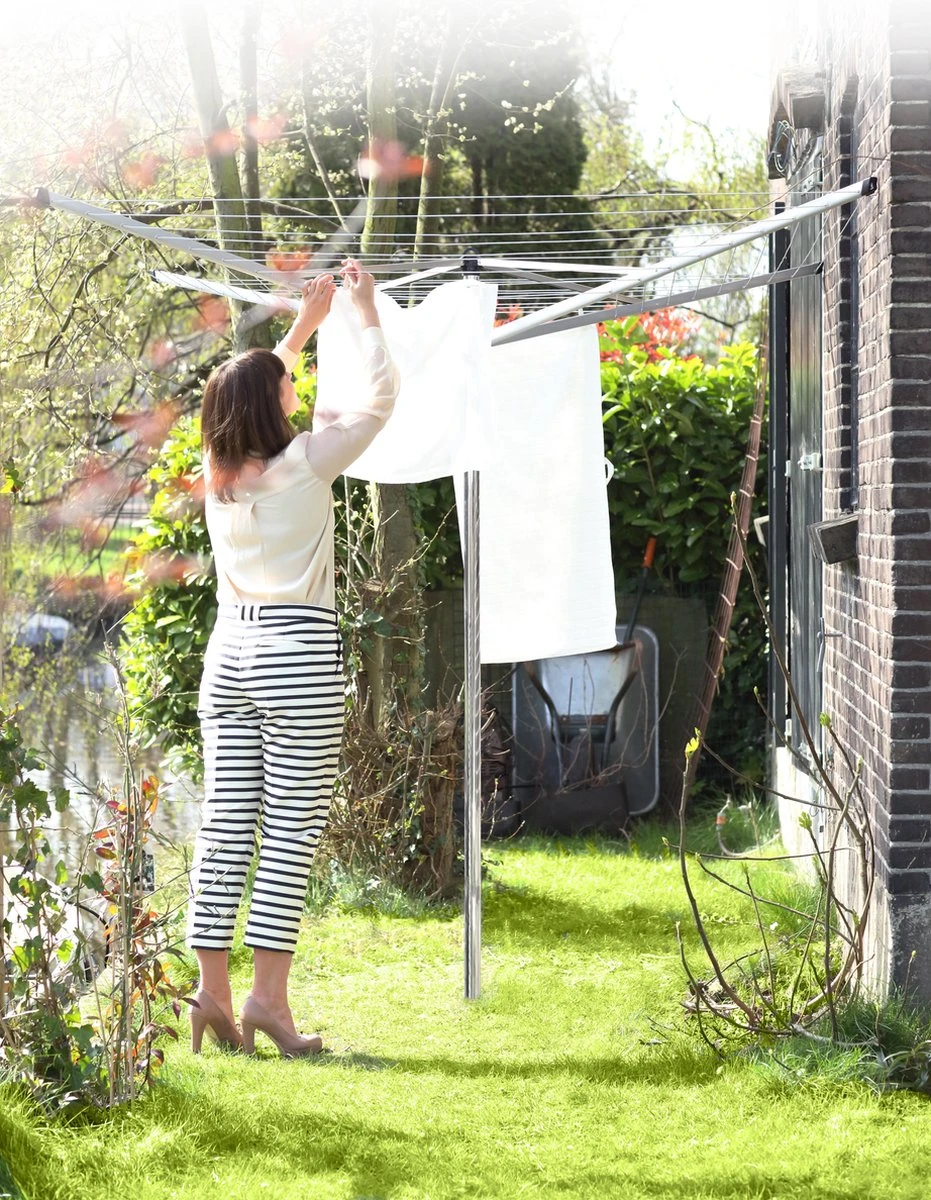 Brabantia Topspinner Droogmolen Met Grondanker - 40 M - Metallic Grey 17 Brabantia Topspinner Droogmolen Met Grondanker - 40 M - Metallic Grey - Afbeelding 15