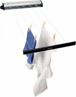 Brabantia Roldrooglijn - Uittrekbaar Tot 4,4 M - 22 M - Matt Steel -Brabantia 938x1200