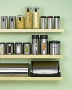 Brabantia Voorraadbus - 1,4 L - Matt Steel Fingerprint Proof / Matt Black Deksel - Met Venster 16 Brabantia Voorraadbus - 1,4 L - Matt Steel Fingerprint Proof / Matt Black Deksel - Met Venster -Brabantia 952x1200 1