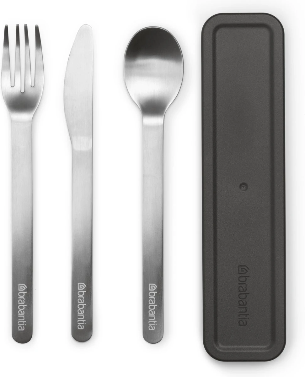 Brabantia Make & Take Bestekset - 3-delig - Dark Grey 3 Brabantia Make & Take Bestekset - 3-delig - Dark Grey