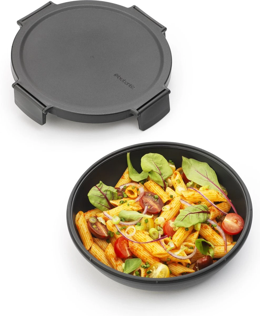 Brabantia Make & Take Lunchkom - 1 L - Kunststof - Dark Grey 6 Brabantia Make & Take Lunchkom - 1 L - Kunststof - Dark Grey - Afbeelding 4